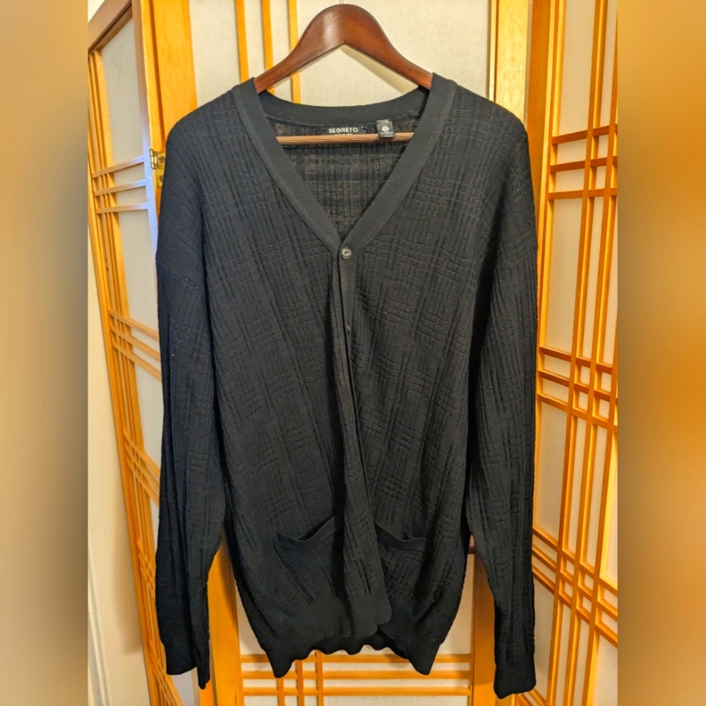 Segreto 100% Pure New Wool Wool mark Fine Merino Wool - Size XL - Made in Italy